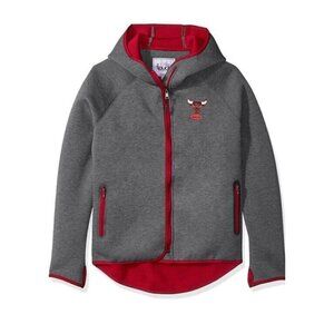 NBA Chicago Bulls Drop Kick Jacket Womens Small Touch by Alyssa Milano Grey